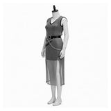 Medieval Renaissance Cosplay Costume Women Silver Chainmail Sleeveless Mesh Dress Adult Female Halloween Carnival Costume