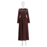 Medieval Renaissance Grassland Colony Brown Countryside Maid Dress Adult Female Halloween Carnival Costume