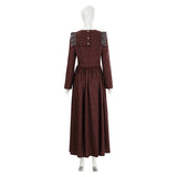 Medieval Renaissance Grassland Colony Brown Countryside Maid Dress Adult Female Halloween Carnival Costume