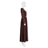 Medieval Renaissance Grassland Colony Brown Countryside Maid Dress Adult Female Halloween Carnival Costume