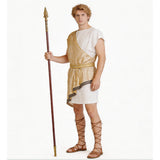 Medieval Renaissance Roman Soldier Yellow Outfit Adult Male Halloween Carnival Costume