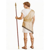 Medieval Renaissance Roman Soldier Yellow Outfit Adult Male Halloween Carnival Costume