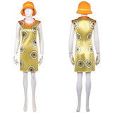 Miss Valentine Cosplay Costume Yellow Dress Adult Female Halloween Carnival Costume