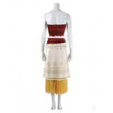 Moana Cosplay Costume Moana Women Red Tribal Outfit Adult Female Halloween Carnival Costume
