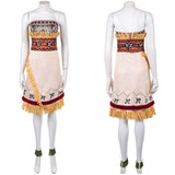Moana Live-action Cosplay Costume Moana Brown Outfit Adult Female Halloween Carnival Costume