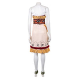 Moana Live-action Cosplay Costume Moana Brown Outfit Adult Female Halloween Carnival Costume