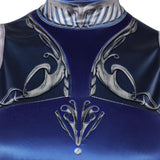 Mortal Kombat 1 Cosplay Costume Kitana Blue Outfit Adult Female Halloween Carnival Costume