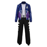 Mortal Kombat 2 Cosplay Costume Johnny Cage Blue Outfit Adult Male Halloween Carnival Costume