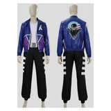 Mortal Kombat 2 Cosplay Costume Johnny Cage Blue Outfit Adult Male Halloween Carnival Costume