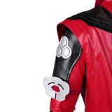 Mortal Kombat 2 Cosplay Costume Kenshi Takahashi Red Leather Outfit Adult Male Halloween Carnival Costume