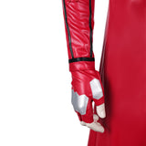 Mortal Kombat 2 Cosplay Costume Kenshi Takahashi Red Leather Outfit Adult Male Halloween Carnival Costume