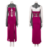 Mortal Kombat 2 Cosplay Costume Sindel Purple Dress Adult Female Halloween Carnival Costume