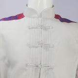 Mortal Kombat Cosplay Costume Fire God Liu Kang Gray Outfit Adult Male Halloween Carnival Costume