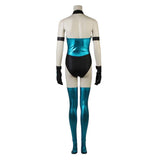 Mortal Kombat Cosplay Costume KITANA Blue Bikini Set Adult Female Halloween Carnival Costume