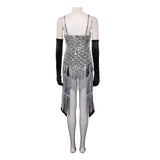 Moulin Rouge Cosplay Costume Satine Sliver Dress Adult Female Halloween Carnival Costume