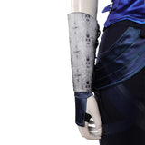 Movie Mortal Kombat 2 Cosplay Costume Kitana Blue Outfit Adult Female Halloween Carnival Costume
