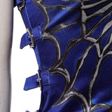 Movie Mortal Kombat 2 Cosplay Costume Kitana Blue Outfit Adult Female Halloween Carnival Costume