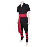 Movie Mortal Kombat 2 Cosplay Costume Liu Kang Black Martial Arts Uniform Adult Male Halloween Carnival Costume