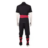 Movie Mortal Kombat 2 Cosplay Costume Liu Kang Black Martial Arts Uniform Adult Male Halloween Carnival Costume