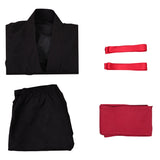 Movie Mortal Kombat 2 Cosplay Costume Liu Kang Black Martial Arts Uniform Adult Male Halloween Carnival Costume