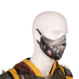 Movie Mortal Kombat 2 Cosplay Costume Scorpion Yellow Outfit Adult Male Halloween Carnival Costume