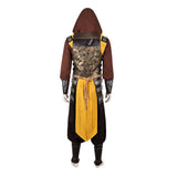 Movie Mortal Kombat 2 Cosplay Costume Scorpion Yellow Outfit Adult Male Halloween Carnival Costume