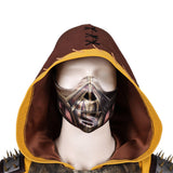 Movie Mortal Kombat 2 Cosplay Costume Scorpion Yellow Outfit Adult Male Halloween Carnival Costume