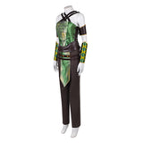 Movie Mortal Kombat 2 Jade Cosplay Costume Green Outfit Adult Female Halloween Carnival Costume