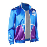 Movie Mortal Kombat 2 Johnny Cage Blue Coat Adult Male Halloween Carnival Costume