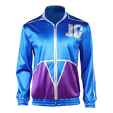 Movie Mortal Kombat 2 Johnny Cage Blue Coat Adult Male Halloween Carnival Costume