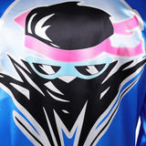 Movie Mortal Kombat 2 Johnny Cage Blue Coat Adult Male Halloween Carnival Costume