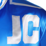 Movie Mortal Kombat 2 Johnny Cage Blue Coat Adult Male Halloween Carnival Costume