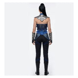Movie Mortal Kombat 2 Kitana Blue Outfit Adult Female Halloween Carnival Costume