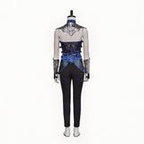 Movie Mortal Kombat 2 Kitana Blue Outfit Adult Female Halloween Carnival Costume