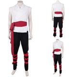 Movie Mortal Kombat 2 Liu Kang Cosplay Costume White Martial Arts Uniform Adult Male Halloween Carnival Costume