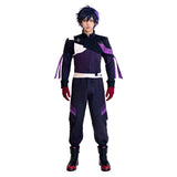 Movie Version Cosplay Costume Kirito Purple Outfit Adult Male Halloween Carnival Costume