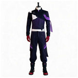 Movie Version Cosplay Costume Kirito Purple Outfit Adult Male Halloween Carnival Costume