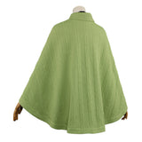 Mushoku Tensei Cosplay Costume Sylphiette White Dress with Green Cape Adult Female Halloween Carnival Costume