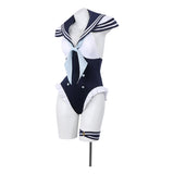 My Dress-Up Darling Cosplay Costume Kitagawa Marin Blue Sailor Swimsuit Adult Female Halloween Carnival Costume