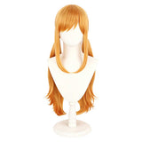 Nami Yellow Twin Ponytail Wig Heat Resistant Synthetic Hair Carnival Halloween Party Props