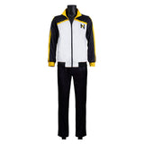 Natsuki Subaru Cosplay Costume Black and White Sportswear Adult Male Halloween Carnival Costume