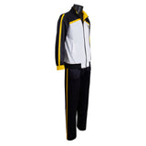 Natsuki Subaru Cosplay Costume Black and White Sportswear Adult Male Halloween Carnival Costume