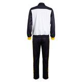 Natsuki Subaru Cosplay Costume Black and White Sportswear Adult Male Halloween Carnival Costume