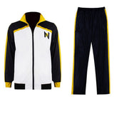 Natsuki Subaru Cosplay Costume Black and White Sportswear Adult Male Halloween Carnival Costume