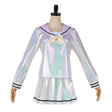 NEEDY GIRL OVERDOSE Cosplay Costume KAngel Silver Dress Adult Female Halloween Carnival Costume