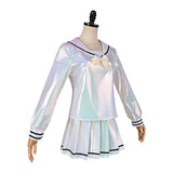 NEEDY GIRL OVERDOSE Cosplay Costume KAngel Silver Dress Adult Female Halloween Carnival Costume