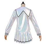 NEEDY GIRL OVERDOSE Cosplay Costume KAngel Silver Dress Adult Female Halloween Carnival Costume