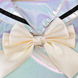 NEEDY GIRL OVERDOSE Cosplay Costume KAngel Silver Dress Adult Female Halloween Carnival Costume