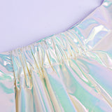 NEEDY GIRL OVERDOSE Cosplay Costume KAngel Silver Dress Adult Female Halloween Carnival Costume