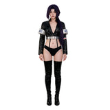 Nico Robin Cosplay Costume Black Leather Suit Adult Female Halloween Carnival Costume